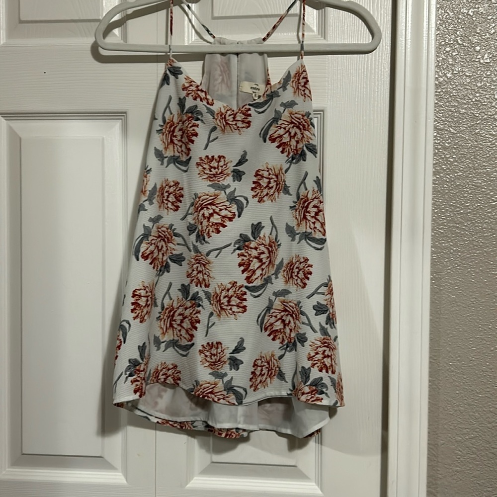 Entro Floral Tank Top Size Small